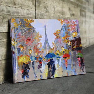 Abstract Eiffel Tower Canvas Set