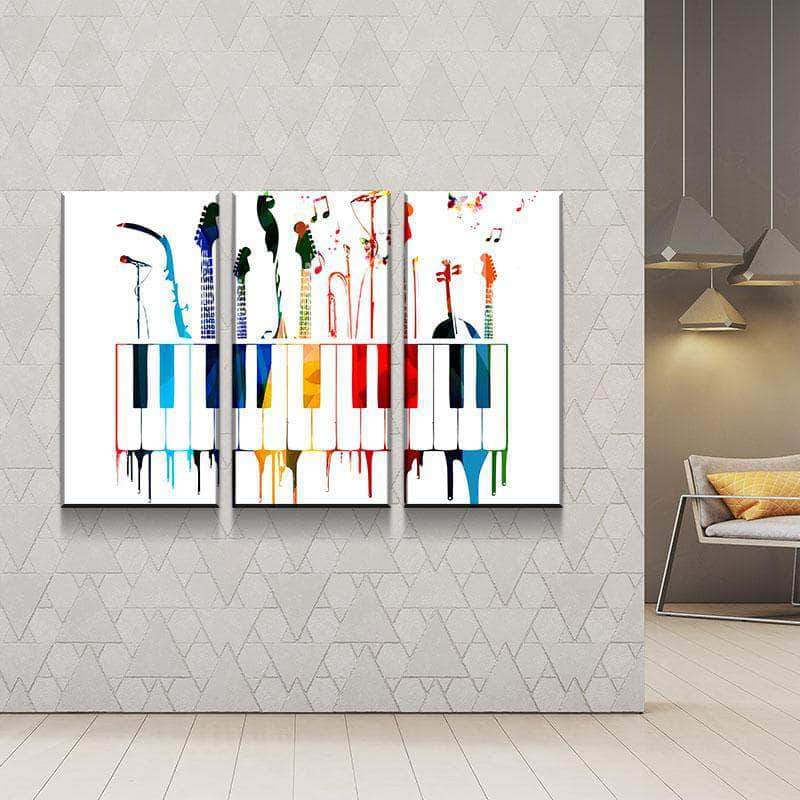 Abstract Instruments Canvas Set
