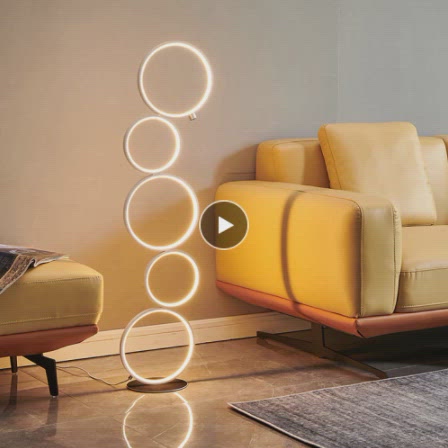 Modern Minimalist Design, Rings LED Floor Lamp