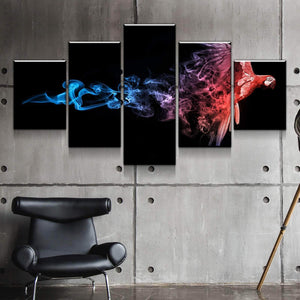 Abstract Macaw Canvas Set