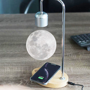 Levitating Moon Shaped LED Mini Lamp
