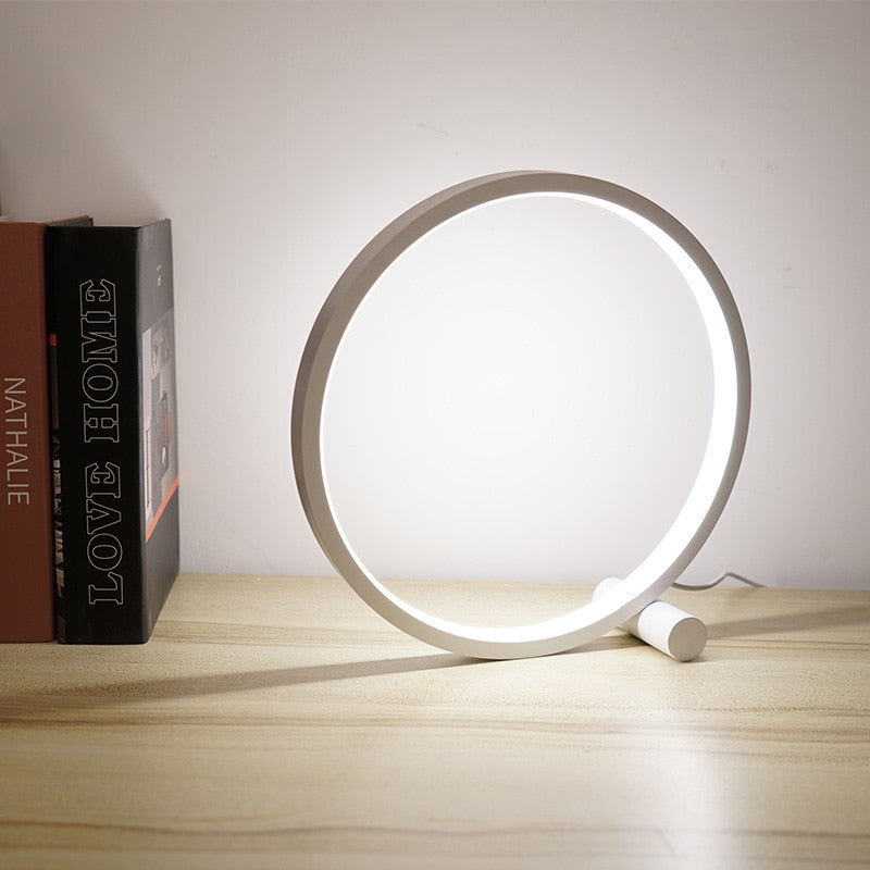 Modern Ring LED Desk / Bedside Lamp