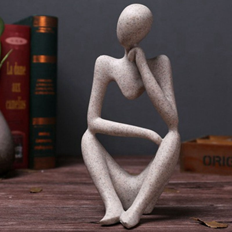 Nordic Style Abstract Thinker Figurines Sculpture