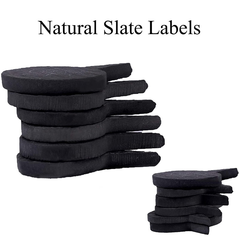 Slate Cheese Labels & Markers - 10 Pc Set