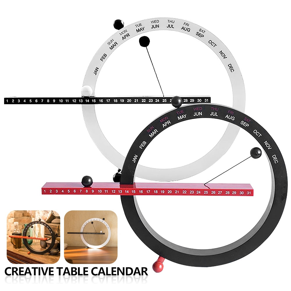 Nordic style creative, modern, perpetual manual desk calendar