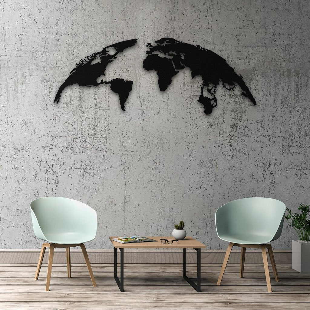 Globe - Metal Wall Art