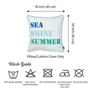 Marine Sea Shine Square 18" Throw Pillow Cover